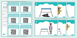 Prepositions Cut and Paste Activity - Indonesian