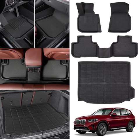 4 PCS for BMW X3 Floor Mats G01 2024 2023 2022 2021 2020 2019 2018,Full ...