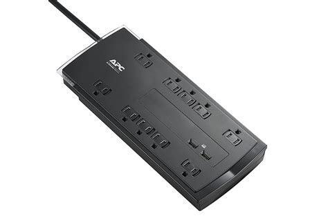 APC Surge Protector Power Strip with USB Ports, P10U2, 4320 Joule, 10 ...