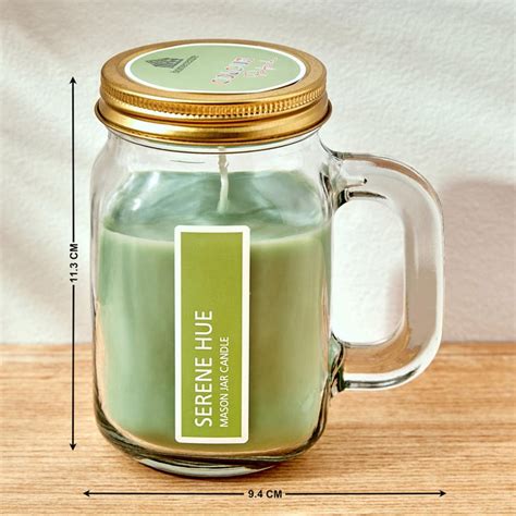 Buy Colour Refresh Sea Breeze Scented Mason Jar Candle from Home Centre ...