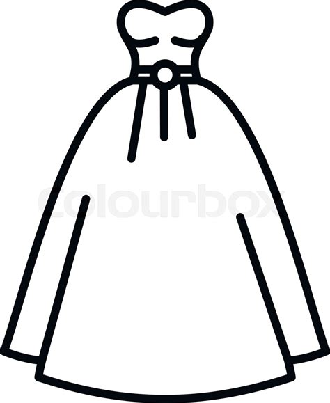 Wedding Dress Clip Art Black And White