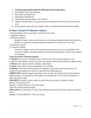 Calibration of Volumetric Glassware - While some of the procedures may ...