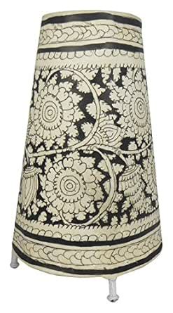 Buy Ramanjinamma Leather Work Painting Lamp Shade Without Bulb (Nvra03 ...