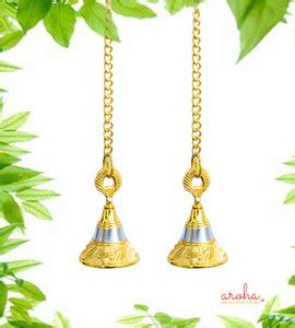 AROHA Hanging Bells for Home Mandir Temple Living Room Décor Door Ding ...