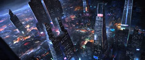 Download Cityscape Building Skyscraper Futuristic City Sci Fi City Sci ...