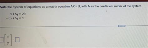 Image result for Matrix Equation Example