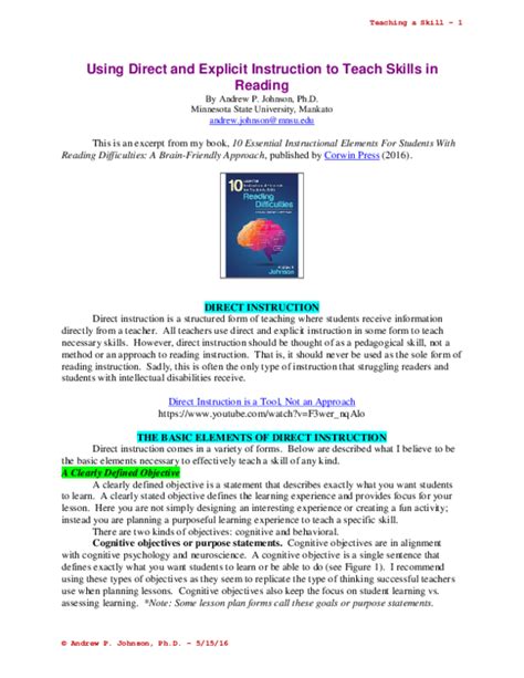 Image result for Direct Explicit Education