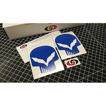 Buy UNDERGROUND DESIGNS C7 Skull Decal Corvette Jake Skull Sticker Z06 ...