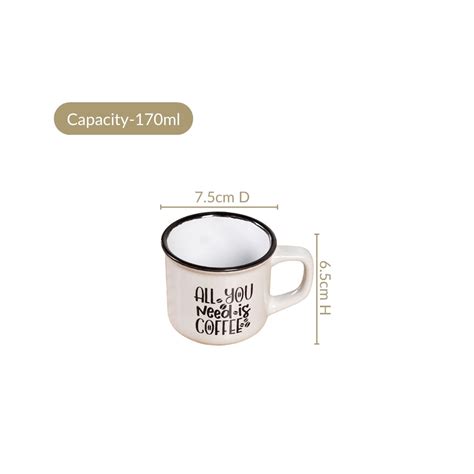 Sassy Brew Quotes Coffee Cup Set Of 4 170ml Online - Premium Coffee Mug ...