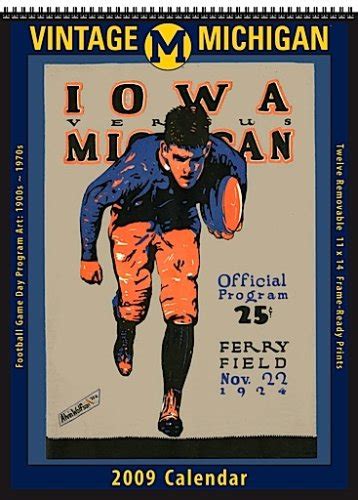 Michigan Wolverines 2009 Vintage Football Program Calendar : Asgard ...
