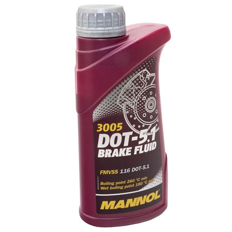 MANNOL 3005 DOT - 5.1 BRAKE FLUID | FMVSS 116 | SAE J1704 | SAE J1703 ...