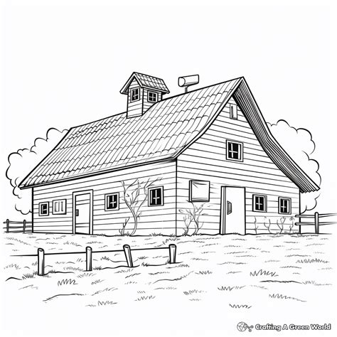 Barn Coloring Book Pages: A Fun and Relaxing Activity for All Ages
