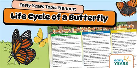 Early Years Topic Planning: Life Cycle of a Butterfly