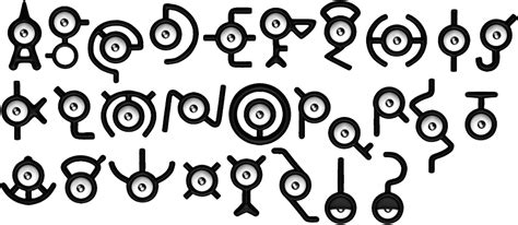 Unown Pokemon, Language, Ancient, Alphabet, Symbol PNG