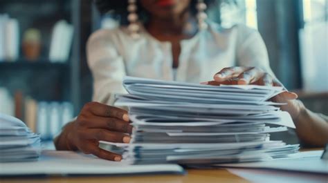 A pile of office work | Premium AI-generated image