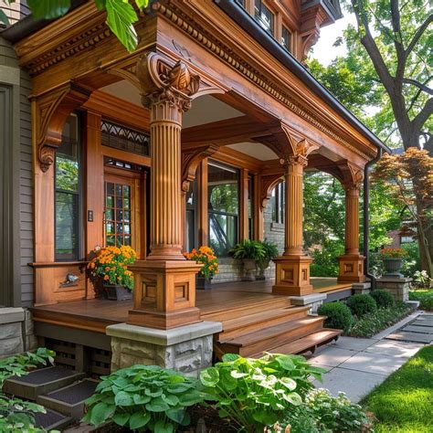 Cozy Outdoor Room with Flower-Covered Porch Ceiling