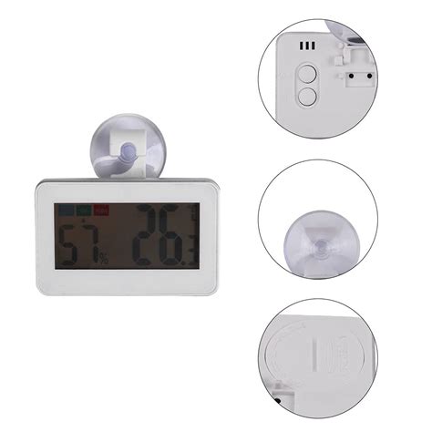 Buy Reptile Thermometer Hygrometer, LCD Temperature Humidity Meter High ...