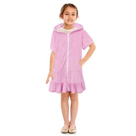 Herrnalise Girls Swim Cover Up Kids Swimsuit Coverup Zip-Up Beach ...
