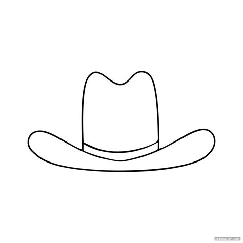 Cowboy Hat Clipart Outline at Heather Sasso blog