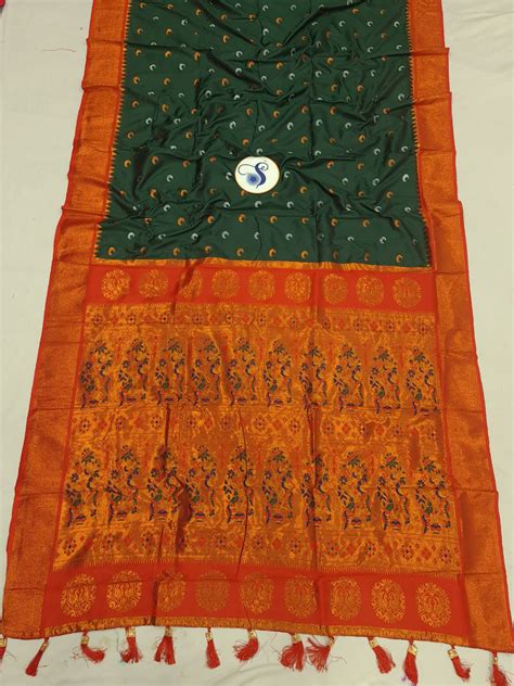 Maharani Chandrakor Semi Paithani Saree- MA5 E – Shankari Paithani