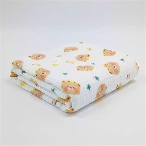 Kassy Pop Muslin Cotton Bath Towel Cum Baby Swaddler | Extra Soft ...