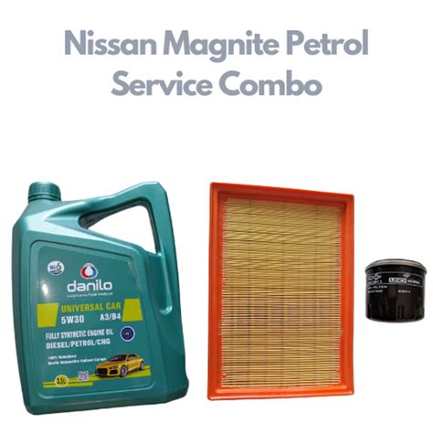 Nissan Magnite Petrol - Service Combo - Danilo API SN/CF SAE 5W-30 3.5 ...