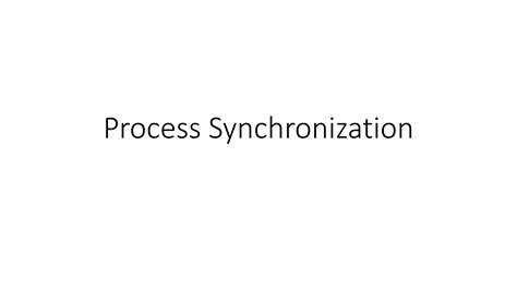 Image result for Process Synchronization