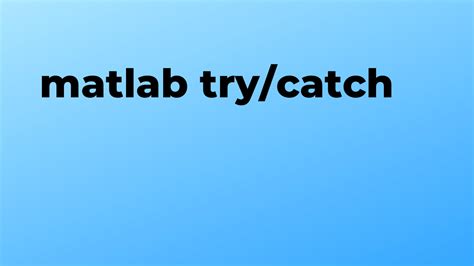 Try and Catch Example MATLAB Script 的图像结果