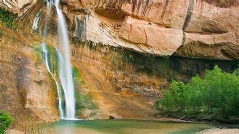 Calf Creek Falls In Utah wallpaper | nature and landscape | Wallpaper ...