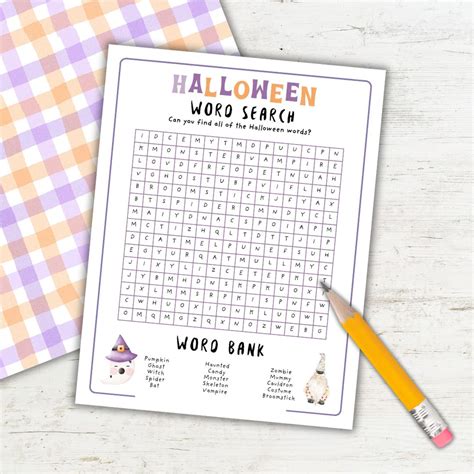 Free Halloween Word Search Printable for Fun & Learning