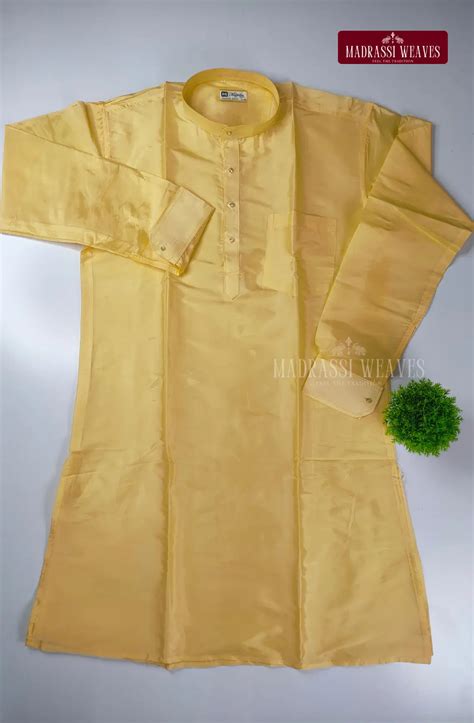 Premium Art Silk Kurta And Dhoti set - Champagne – Madrassi Weaves