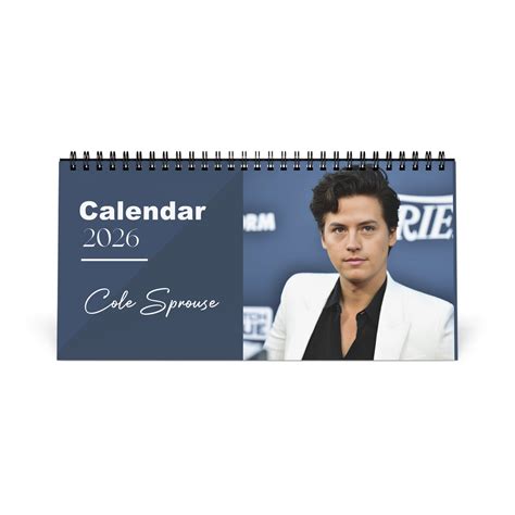 Cole Sprouse 2026 Desk Calendar | Riverdale Actor Planner | Hollywood ...