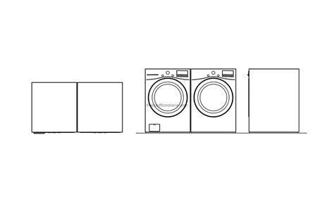 Washing Machine Plan Cad Block at Reva Forbes blog