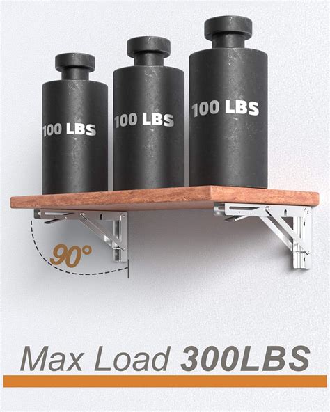 Buy 14-Inch Foldable Brackets for DIY Folding Shelves or Tables, L ...