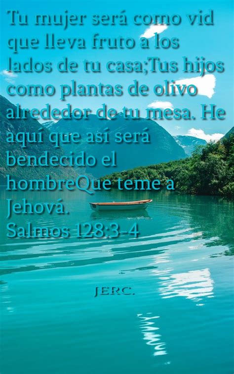 Salmos 128, 3-4 | Salmo 128, Salmos, Versículos de la biblia