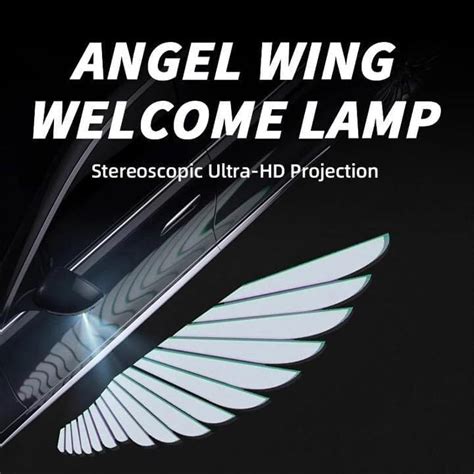 Auto Pearl Motorcycle Projector Lights for Angel Wing Logo, Shadow Lig ...