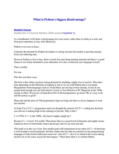 Image result for Python Disadvantage