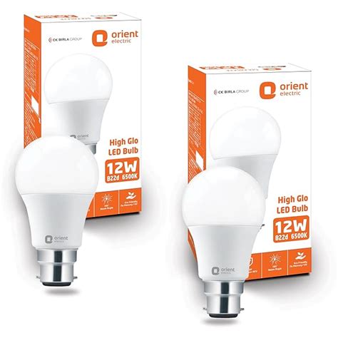 Orient Electric 12W High Glow LED bulb| 180-degree wide beam angle ...