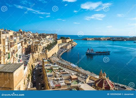 View of Valletta, the Capital of Malta Stock Photo - Image of mediterranean, panoramic: 105594260