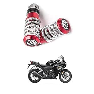 XZRTZ Motorcycle UniV-ersal 8mm Foot Pegs ,1 Pair CNC Aluminum ...