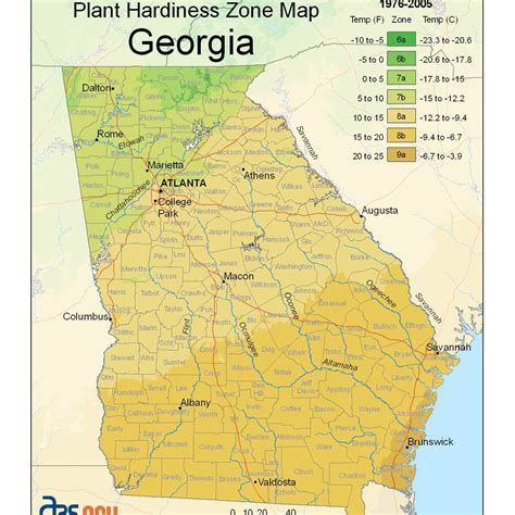 State Maps of USDA Plant Hardiness Zones