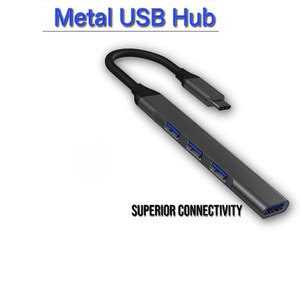 BASS BLING Rugged Metal TYPE-C USB Hub Compatible for Pendrive, Mouse ...