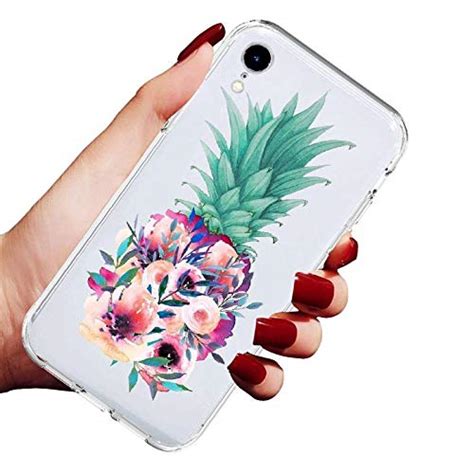 Sefd Pineapple Flower Printed Clear Design with Flexible TPU Phone ...