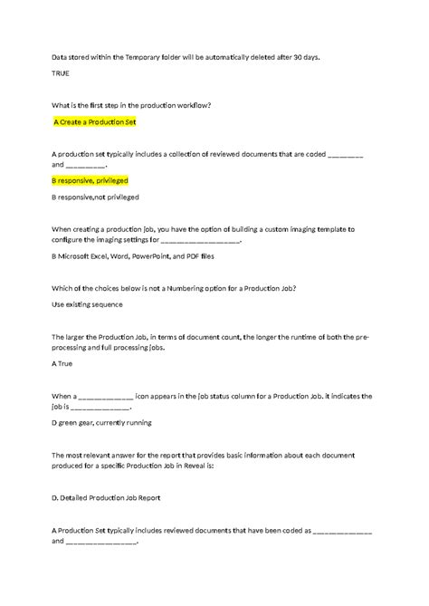 Admin exam QA - CE 2 LASS - Data stored within the Temporary folder ...