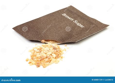 Brown sugar packet stock image. Image of gastronomy, sugar - 60881729