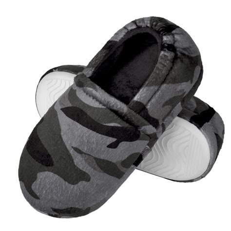 NCCB Comfy Kids Boys Slippers, Indoor Outdoor House Shoes, Memory Foam ...