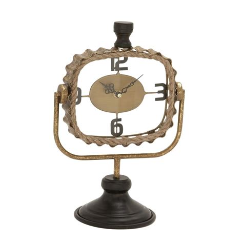 Buy Deco 79 42556 Metal Rope Clock, 9" x 13" Online at Low Prices in ...