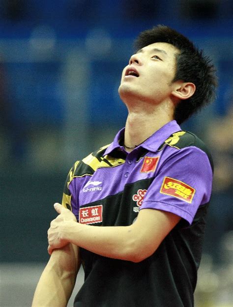 图文：乒乓球男子世界杯 张继科在比赛中-搜狐体育