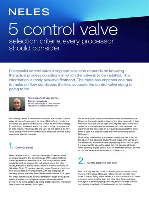 Image result for Control Valve Selection
