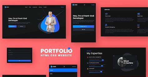 Image result for Portfolio Website Code Using HTML and CSS
